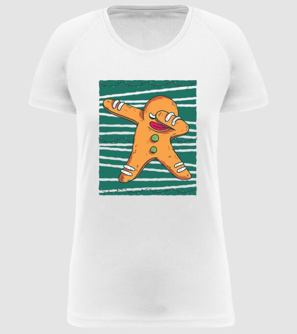 Turtă dulce DAB Crăciun model alb pe tricou