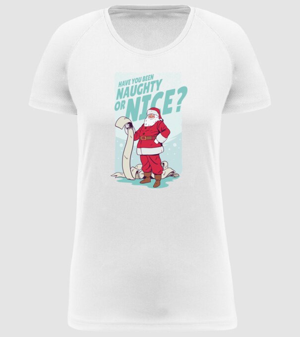 Lista de cadouri Moș Crăciun - tricou Crăciun model alb pe tricou