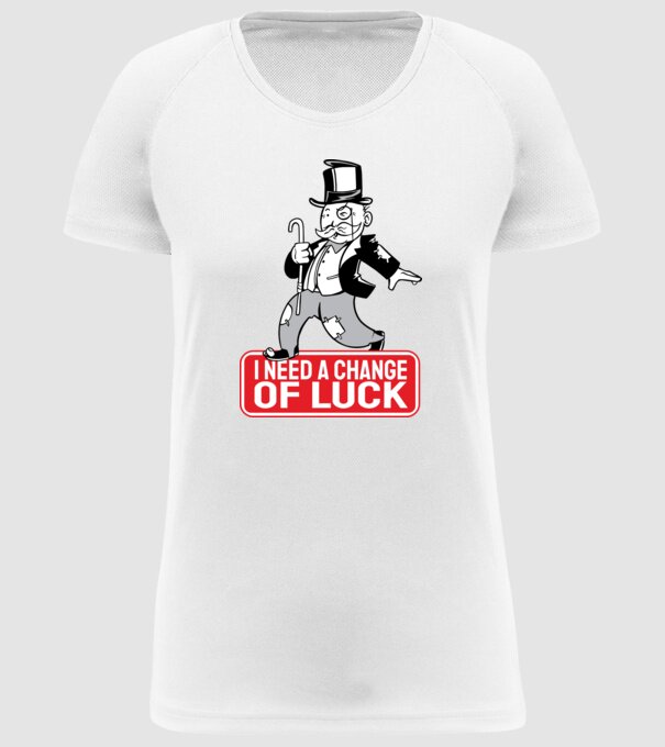 Monopoly - Am nevoie de puțin noroc model alb pe tricou