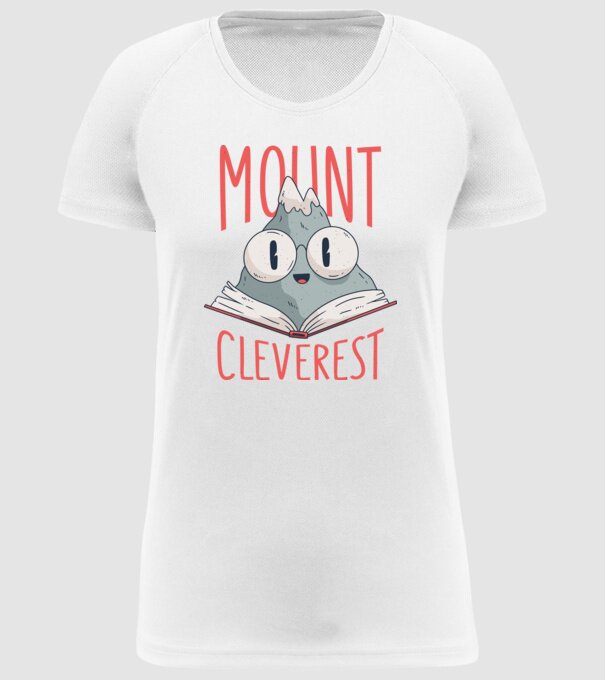 Tricou Mount Cleverest model alb pe tricou