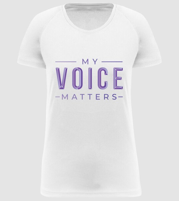 My Voice Matters de Ziua Femeii model alb pe tricou