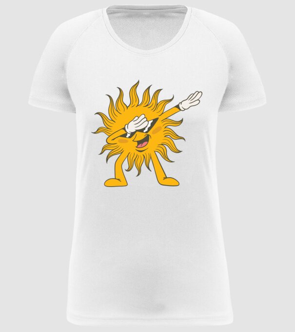 Soare DAB model alb pe tricou