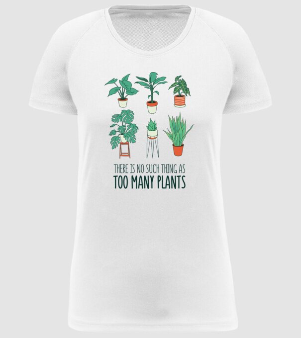 Este imposibil să existe prea multe plante model alb pe tricou