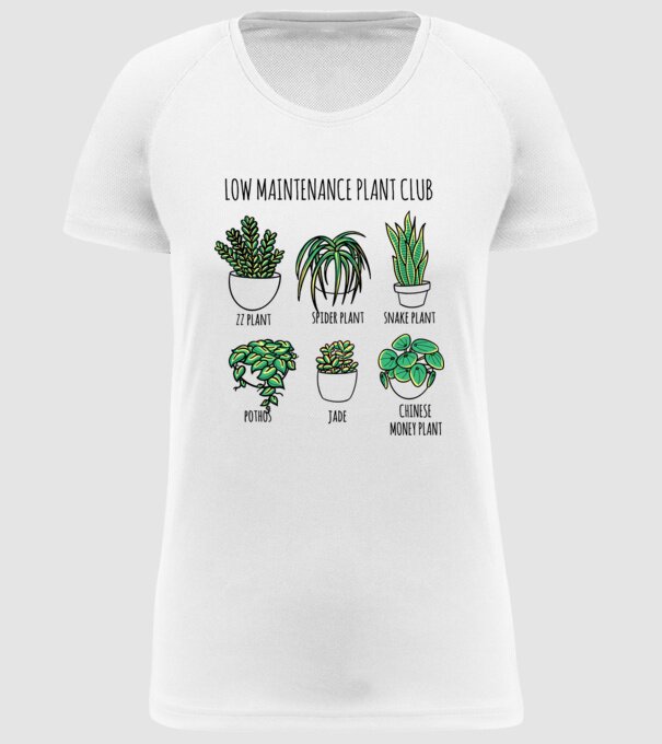 Îngrijirea plantelor model alb pe tricou