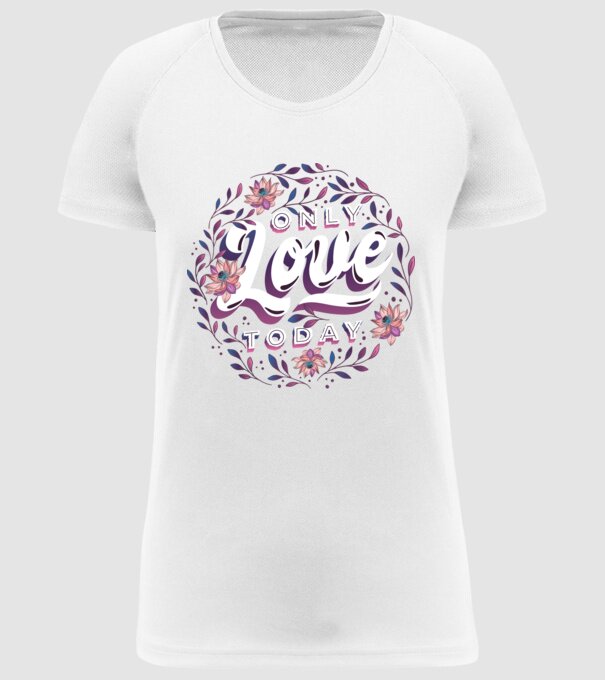 'Only Love Today tricou pentru Valentine''s Day' model alb pe tricou