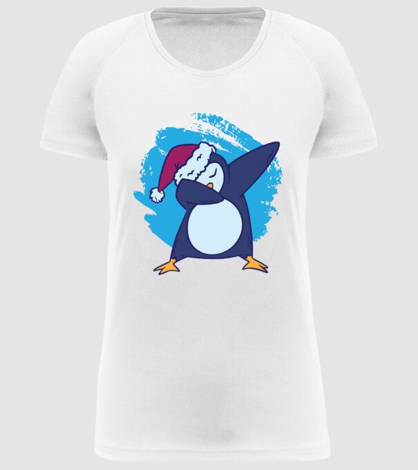 Pinguin DAB model alb pe tricou