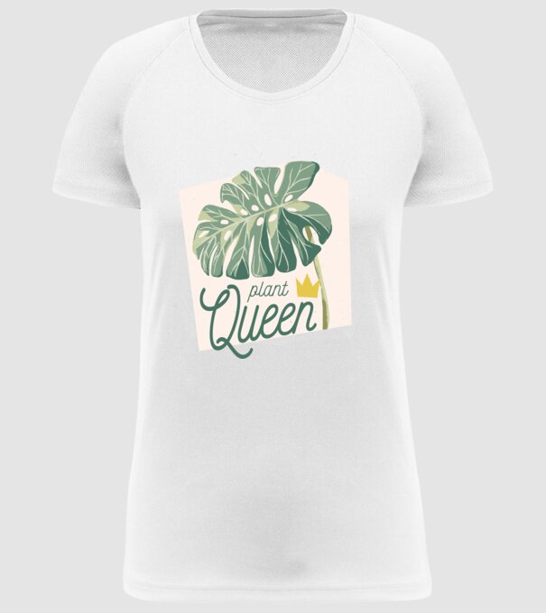 Plant Queen model alb pe tricou
