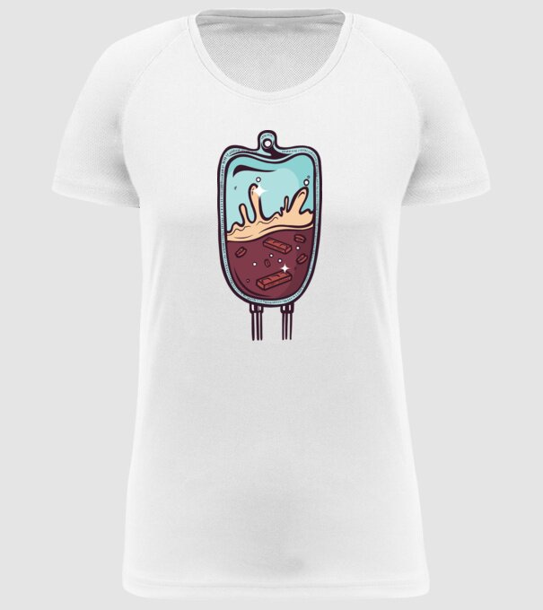 Porter Infuzie model alb pe tricou