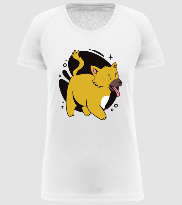 Vulpe model alb pe tricou
