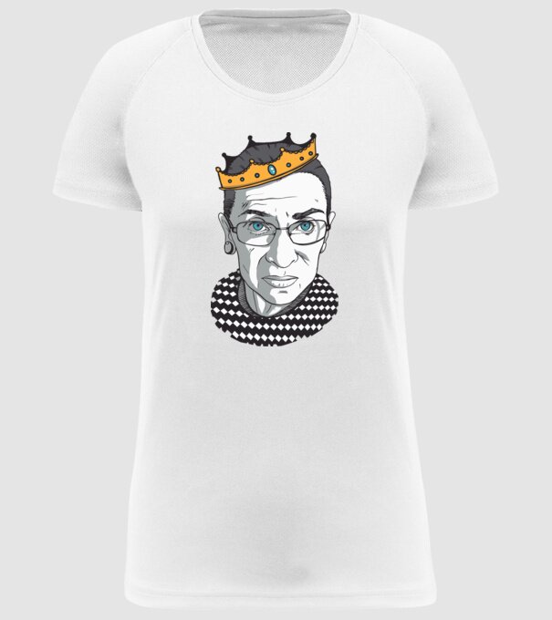 Ruth Bader Ginsburg model alb pe tricou