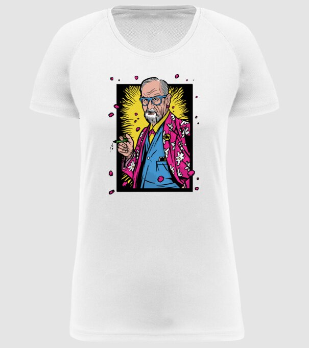 Sigmund Freud Filozof model alb pe tricou