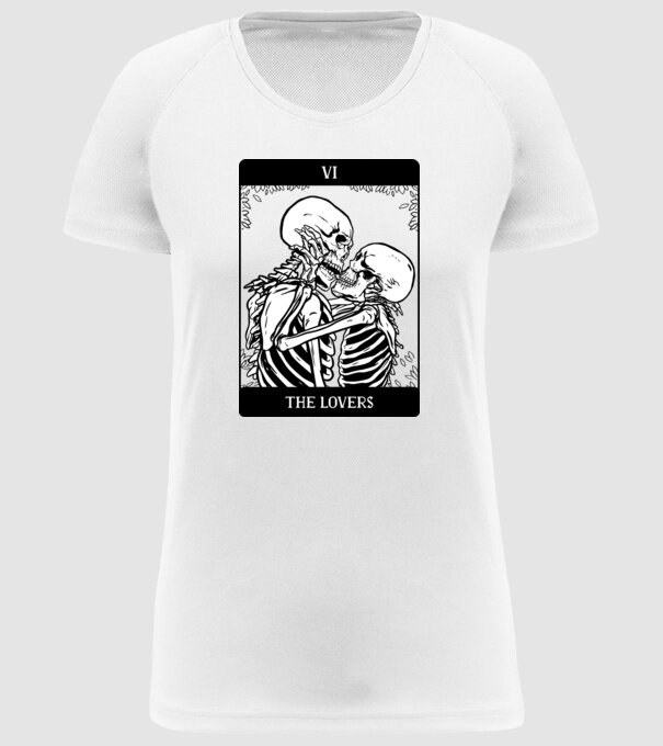 Schelete îndrăgostite model alb pe tricou