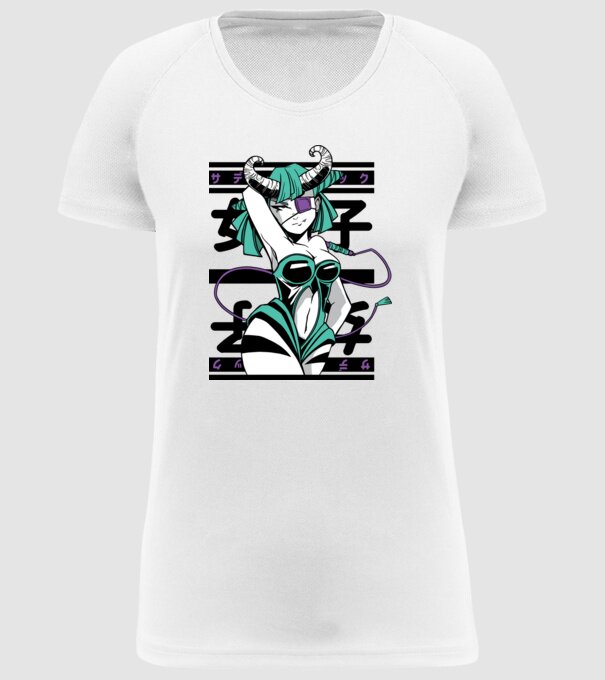 Fată sexy Anime model alb pe tricou