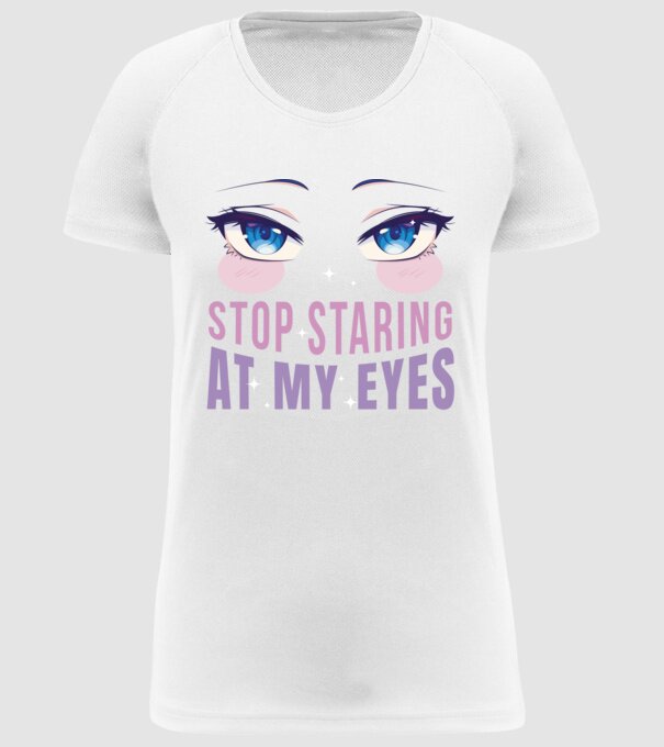 Ochi sexy Anime model alb pe tricou