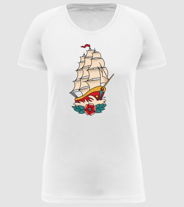 Vapor Tatuaj model alb pe tricou