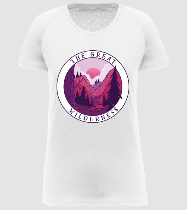 The Great Wilderness model alb pe tricou