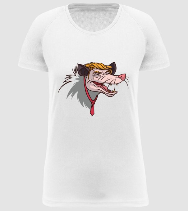 Trump Opossum model alb pe tricou