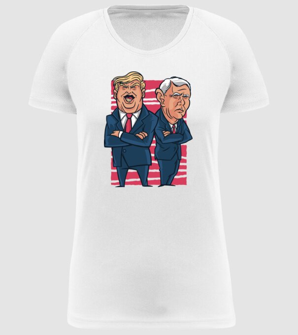 Trump Pence USA model alb pe tricou