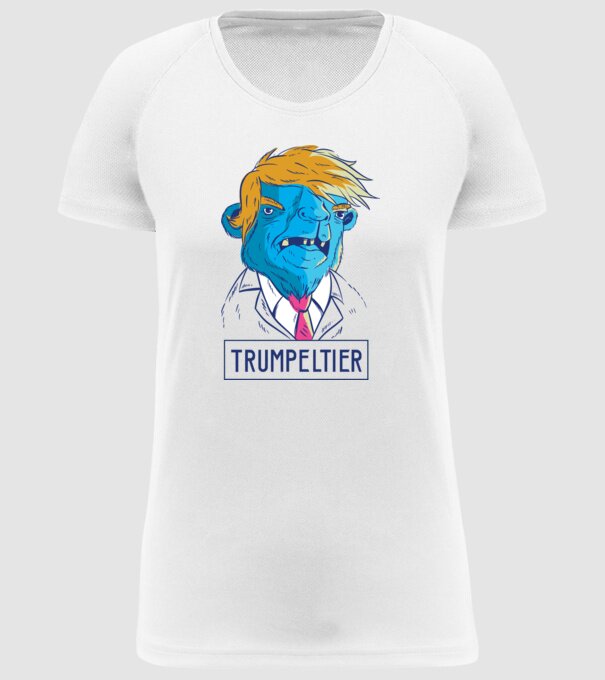 Trumpeltier monstru Trump model alb pe tricou