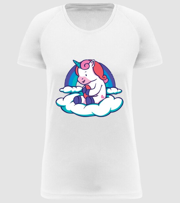 Unicorn Baby model alb pe tricou