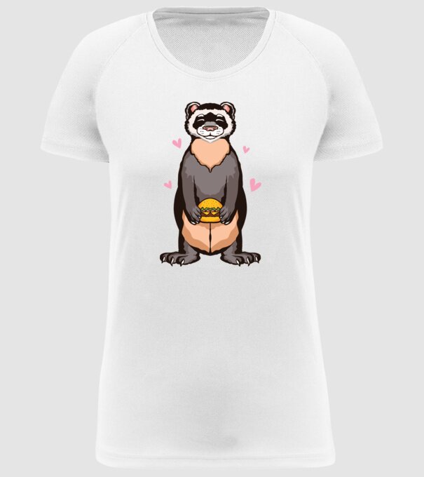 Dihor vânător model alb pe tricou