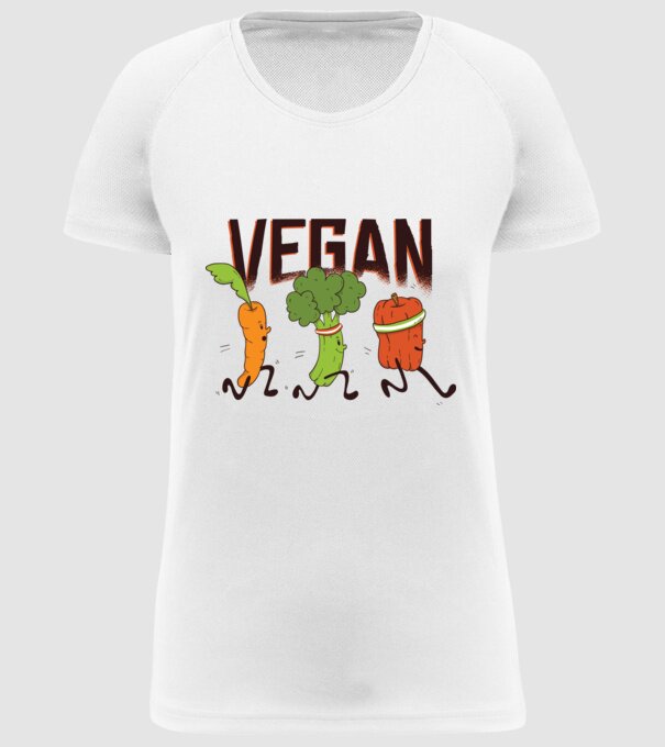 Legume vegan model alb pe tricou