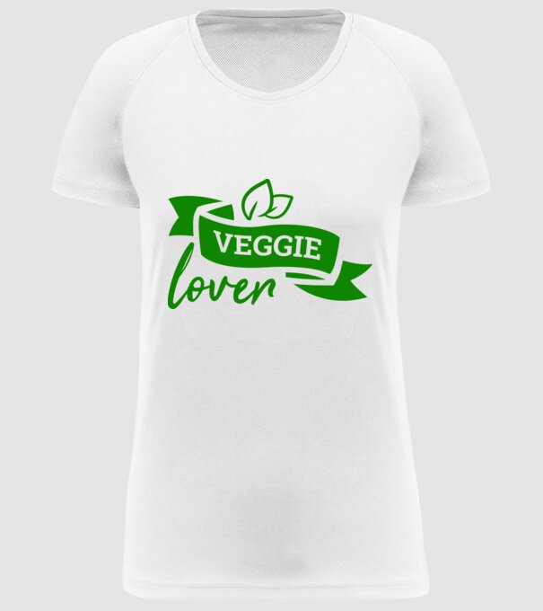 Veggie lover Iubitor de legume model alb pe tricou