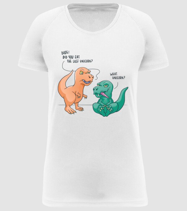 Tricou cu Dinozaur amuzant model alb pe tricou