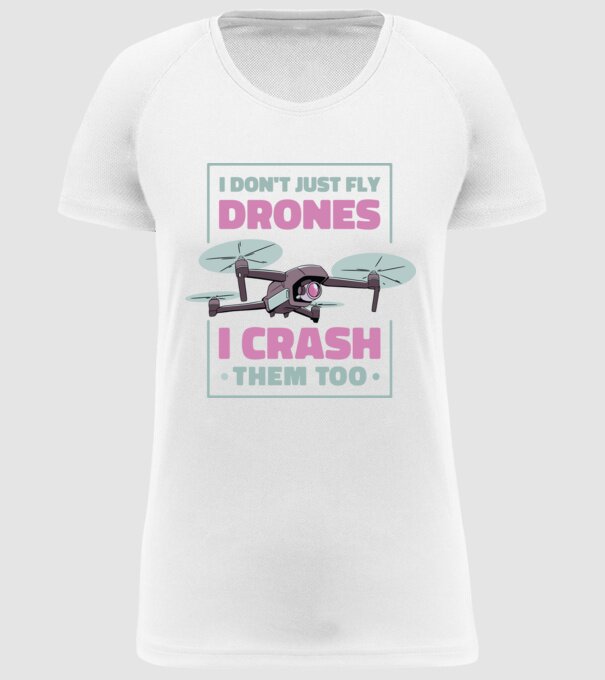 Tricou drone model alb pe tricou