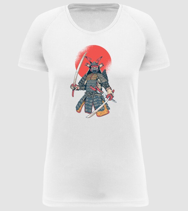 Vintage Samurai tricou arte marțiale orientale model alb pe tricou