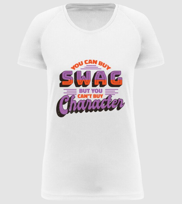 You can buy swag but you cant buy character model alb pe tricou