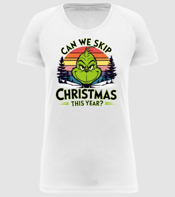Can we skip christmas this year model alb pe tricou