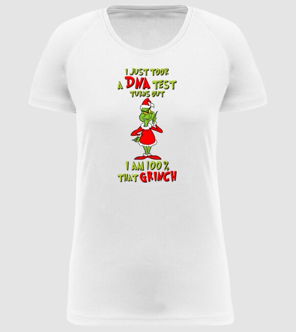I just took a DNA test - I am Grinch model alb pe tricou
