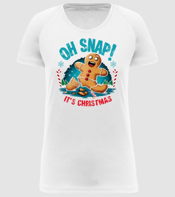 Oh snap! It's christmas Alb model alb pe tricou