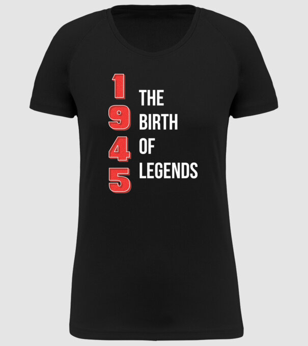 1945 the birth of legends model negru pe tricou