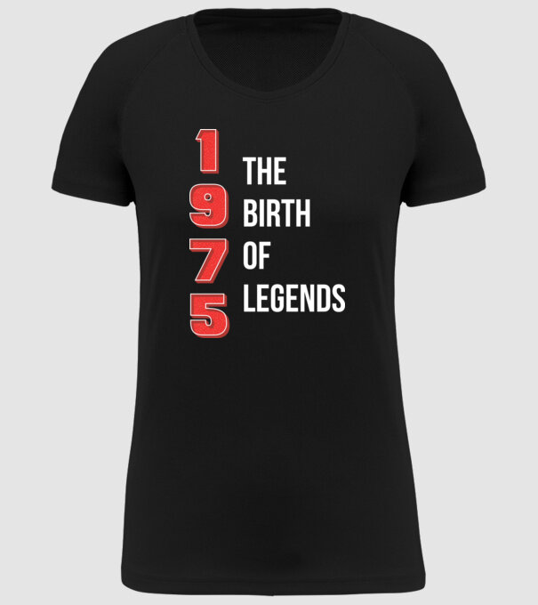1975 the birth of legends model negru pe tricou