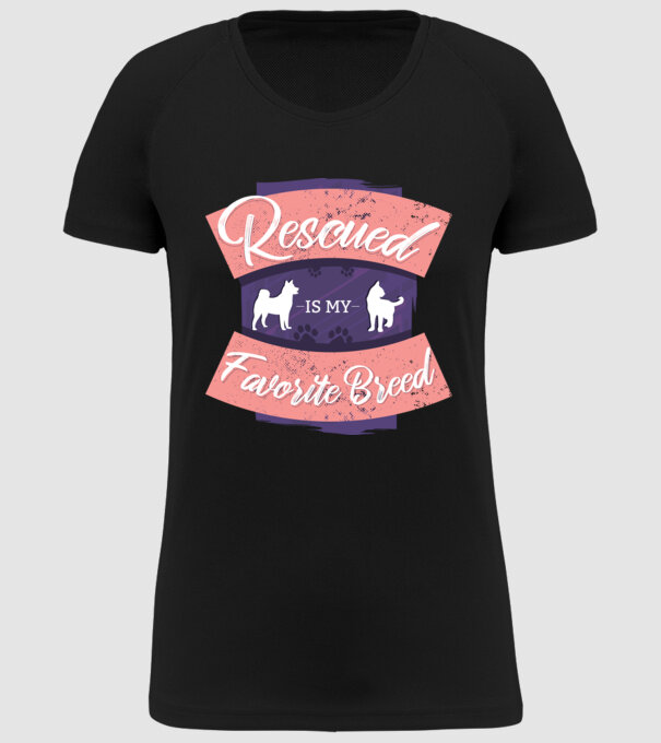 Rasa mea preferată este cea adoptată model negru pe tricou
