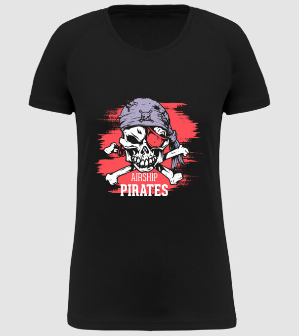 Airship Pirates - Pirat model negru pe tricou