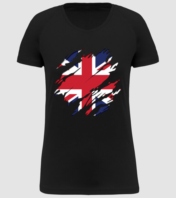 UK Steagul Regatului Unit model negru pe tricou