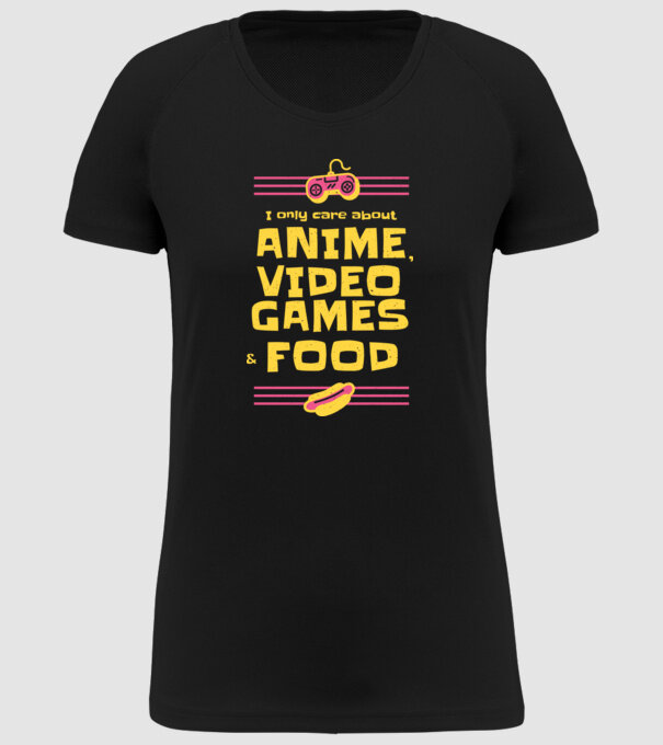 Joc video Anime model negru pe tricou