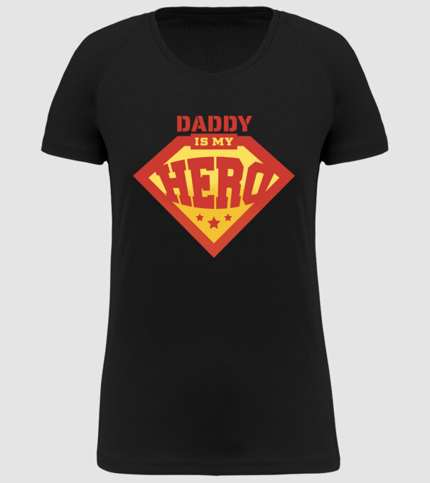 Tata este Supereroul meu model negru pe tricou