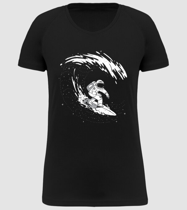 Astronaut Surf amuzant tricou amuzant astronaut model negru pe tricou