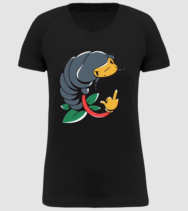 Izopodă model negru pe tricou