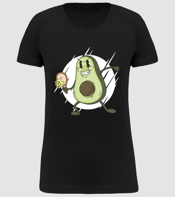 Tenis Avocado model negru pe tricou