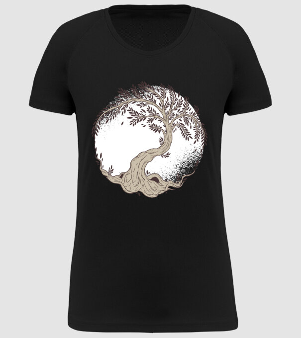 Copacul vieții model negru pe tricou