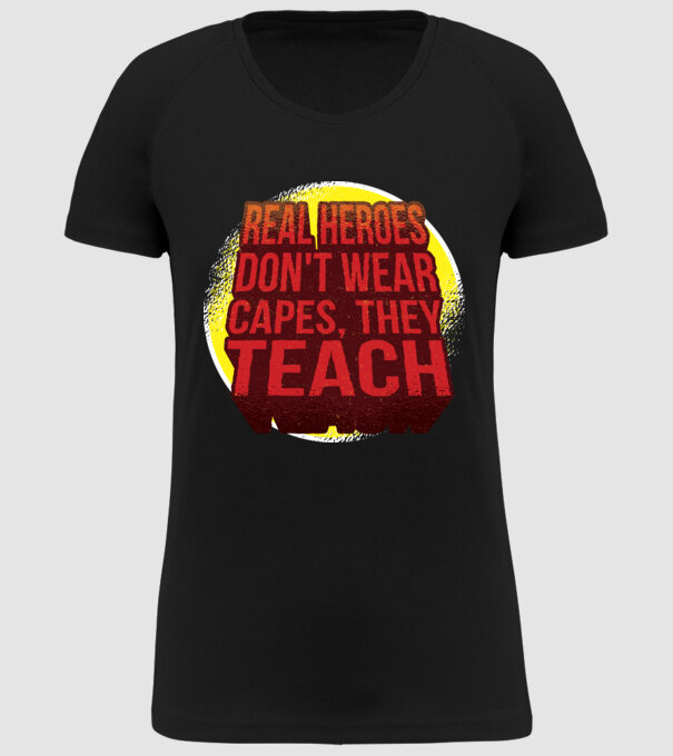 Adevărații eroi predau model negru pe tricou