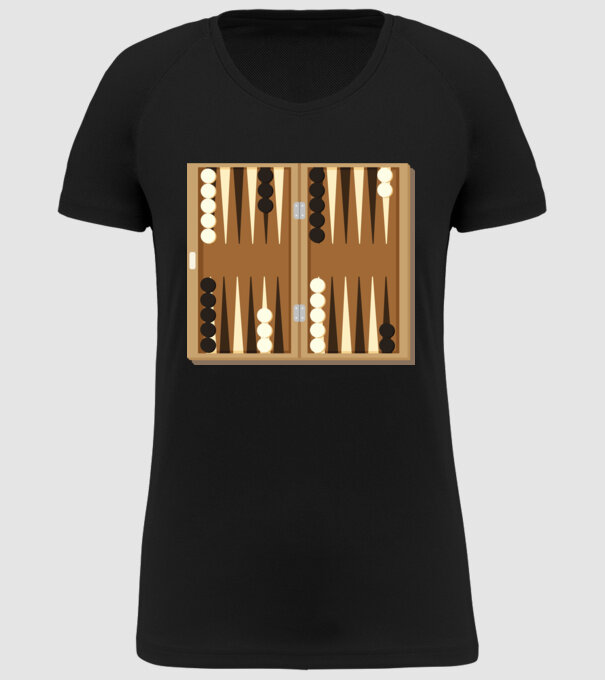 Joc de table model negru pe tricou