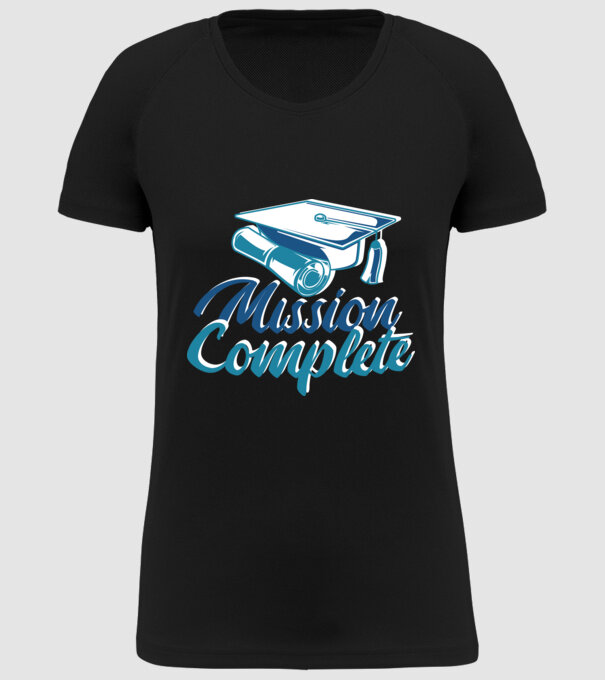 Absolvire cu succes model negru pe tricou