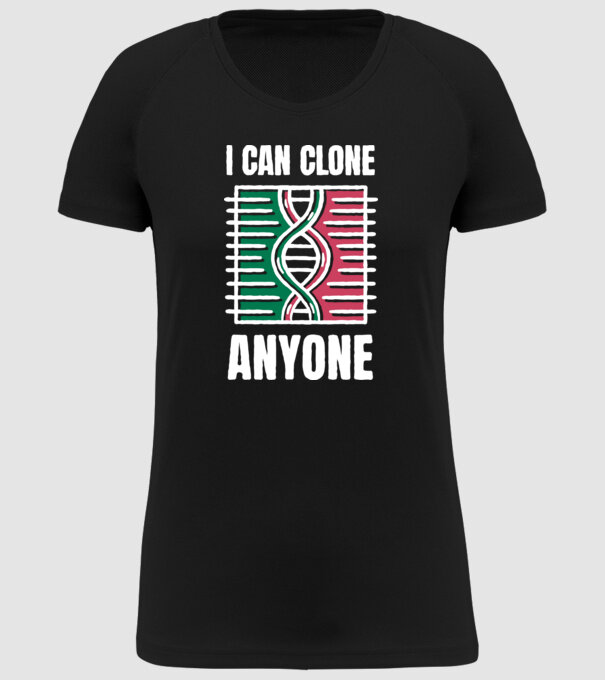 Clonez pe oricine Biolog model negru pe tricou
