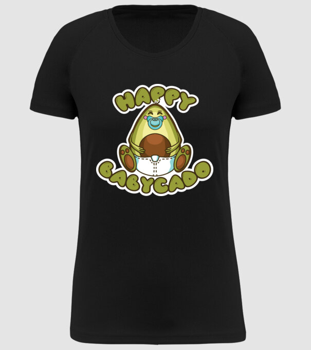 Avocado bebe model negru pe tricou